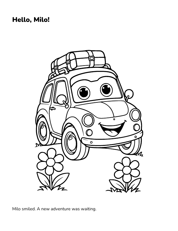 Selected preview from Milo and the Little First Step: Hello, Milo!.